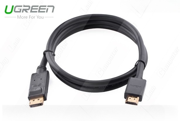 Cáp Displayport to HDMI 2M chính hãng Ugreen 10202 cao cấp | Hàng chính hãng