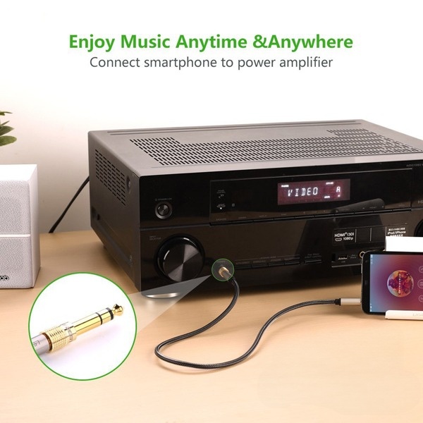 Đầu chuyển đổi âm thanh 6.5mm sang 3.5mm Ugreen 20503 chính hãng | Hàng chính hãng