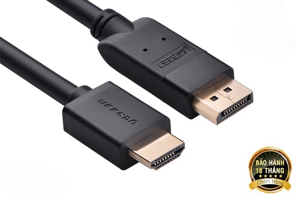 Cáp Displayport to HDMI 5M chính hãng Ugreen 10204 cao cấp | Hàng chính hãng