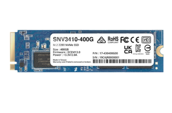 Ổ cứng SSD Synology 400GB M.2 2280 NVMe (SNV3410-400G) | Hàng chính hãng