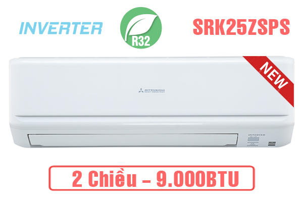 Điều Hòa Mitsubishi Heavy 9.000 BTU 2 Chiều Inverter SRK25ZSPS-W5/SRC25ZSPS-W5 | Hàng chính hãng
