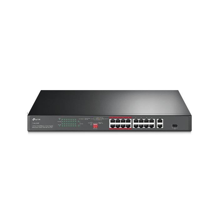 Switch POE 16 cổng 10/100Mbps TP-LINK TL-SL1218P | Hàng chính hãng