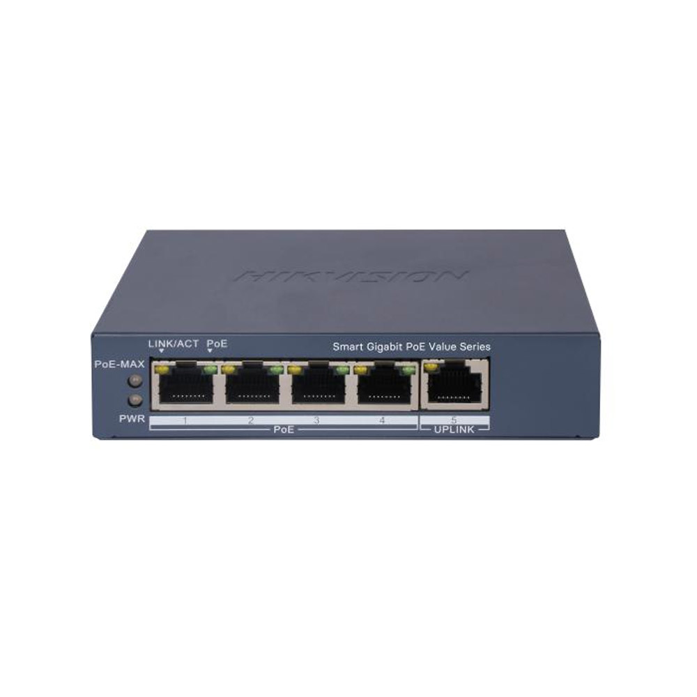 Switch mạng thông minh 4 cổng PoE Gigabit HIKVISION DS-3E1505P-EI | Hàng chính hãng