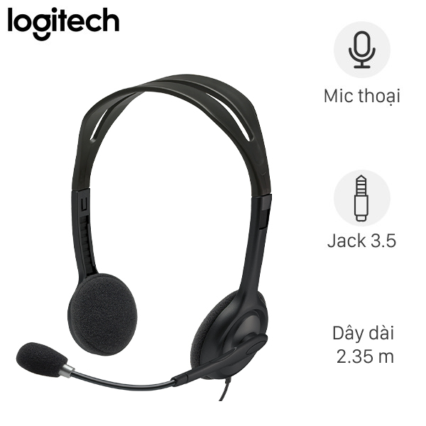 Tai nghe Logitech H110 | Hàng chính hãng