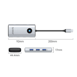 Hub đa năng 6 trong 1 cổng TypeC PW11-6PR-SV-EP | Hàng chính hãng