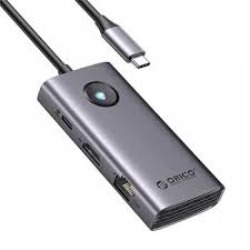 Hub đa năng 6 trong 1 cổng TypeC PW11-6P-GY-EP | Hàng chính hãng
