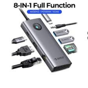 Hub đa năng 8 trong 1 cổng TypeC PW11-8P-SV-EP | Hàng chính hãng