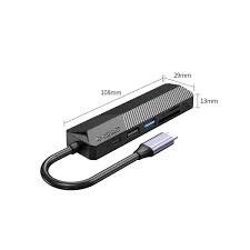 Đế cắm đa năng 6 trong 1 cổng Type C MDK-6P-BK-BP | Hàng chính hãng
