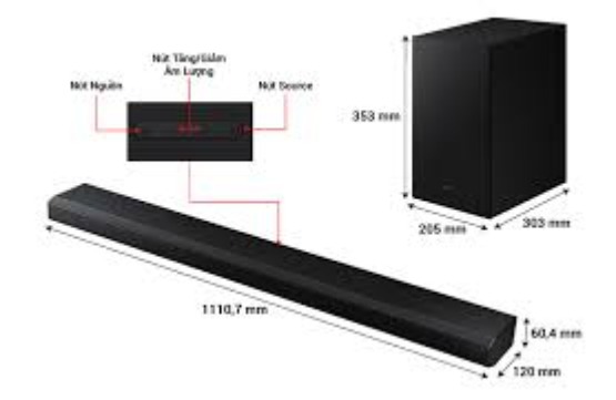 Bộ loa thanh Samsung HW-Q700B 320W | Hàng chính hãng