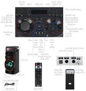 Loa điện karaoke LG Xboom RN7 500W | Hàng chính hãng