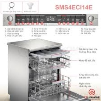 Máy rửa bát độc lập 13 bộ Bosch SMS4ECI14E | Hàng chính hãng