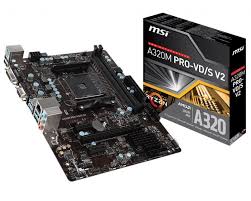 Mainboard MSI A320M PRO-VDS V2 - AMD A320, m-ATX, DDR4