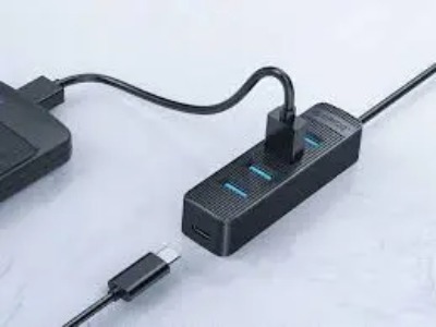 Bộ chia USB HUB 4 cổng USB 3.0 ORICO TWU3-4A-BK | Hàng chính hãng