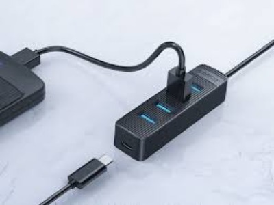 Bộ chia Type C ra 4 cổng USB 3.0 TWC3-4A-BK-EP | Hàng chính hãng