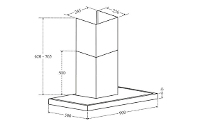 Máy hút khói khử mùi áp tường Canzy CZ B53C | Hàng chính hãng
