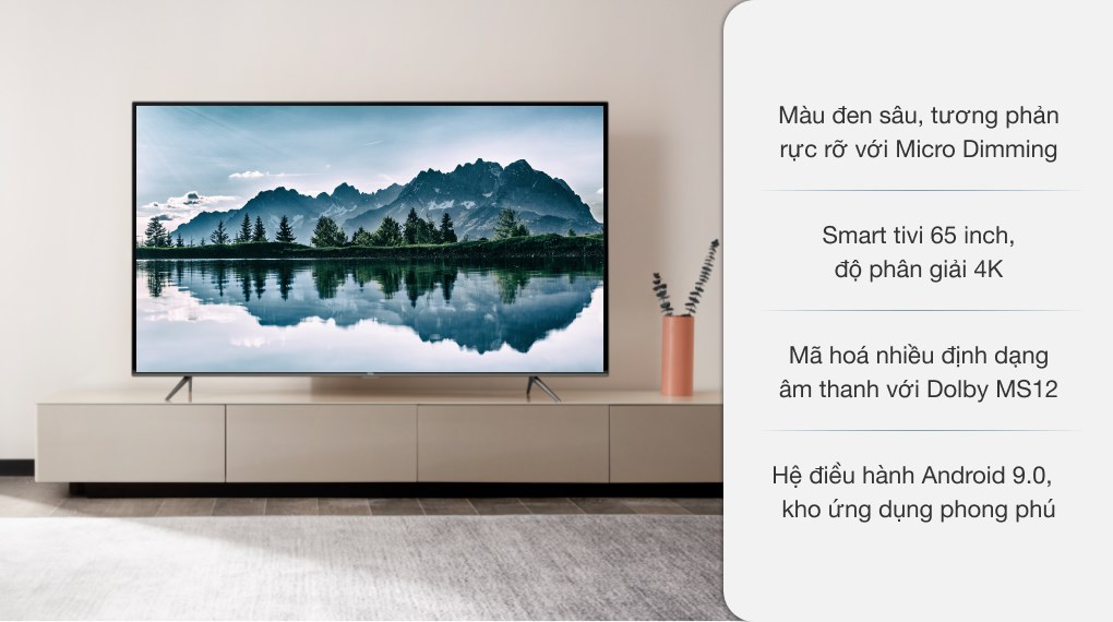 Smart Tivi TCL 65 inch 65P8, 4K UHD, Android TV Mới 2025 | Hàng chính hãng