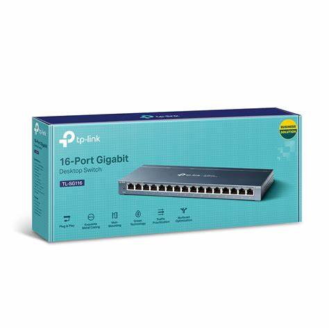 Switch TP-Link TL-SG116 (Gigabit (1000Mbps)/ 16 Cổng/ Vỏ Thép) | Hàng chính hãng