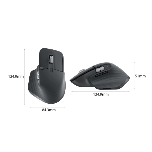Chuột không dây Logitech MX Master 3S Graphite 910-006561 | Hàng chính hãng