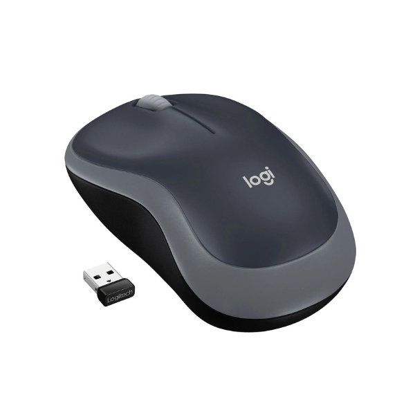 Chuột không dây Logitech M185 Xám 910-002255 | Hàng chính hãng
