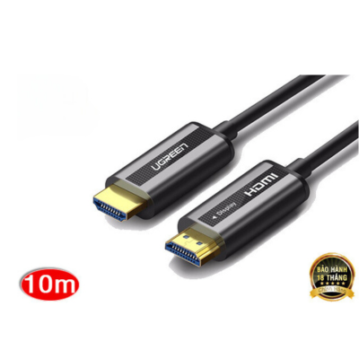 Cáp HDMI 2.0 sợi quang 10m Ugreen 50717 hỗ trợ 4K/60Hz cao cấp | Hàng chính hãng