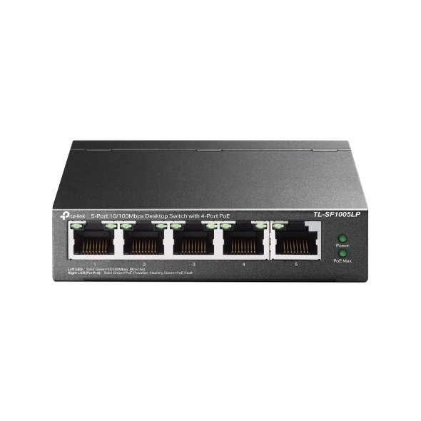 Switch TP-Link TL-SF1005LP Để Bàn 5 Cổng 10/100Mbps với 4 Cổng PoE | Hàng chính hãng