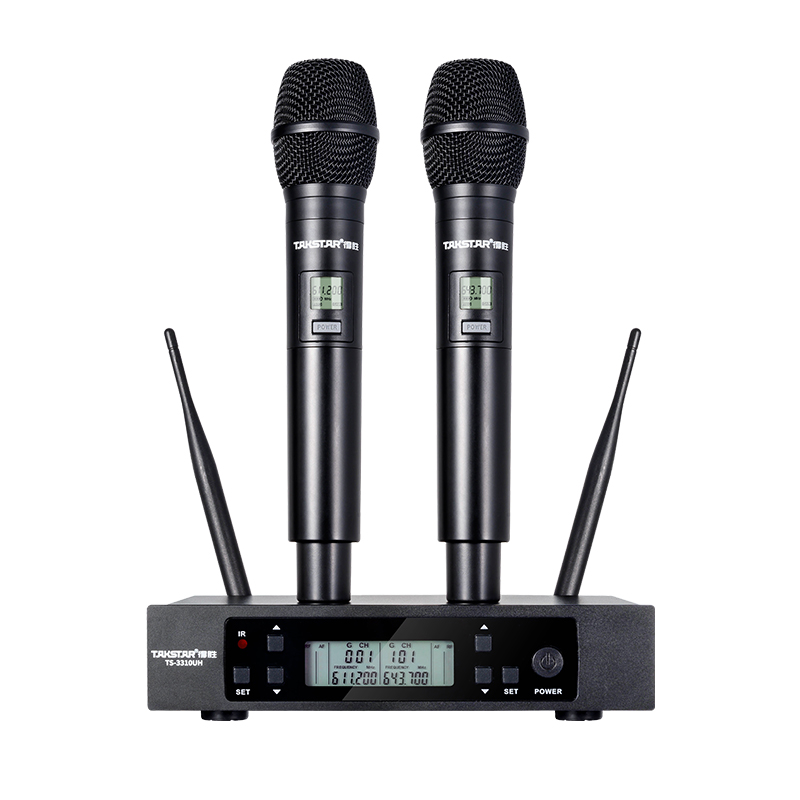 Bộ micro không dây cầm tay UHF kênh kép TS-3310UH | Hàng chính hãng