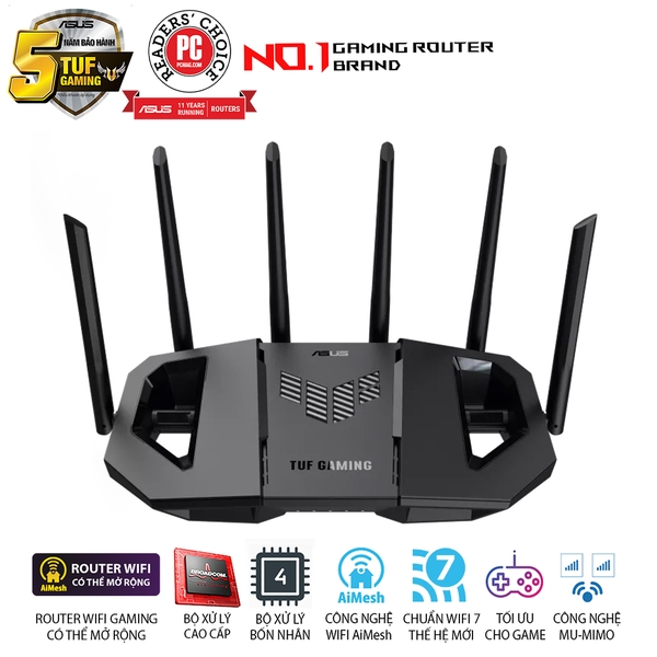 Bộ phát WiFi 7 ASUS TUF Gaming BE9400