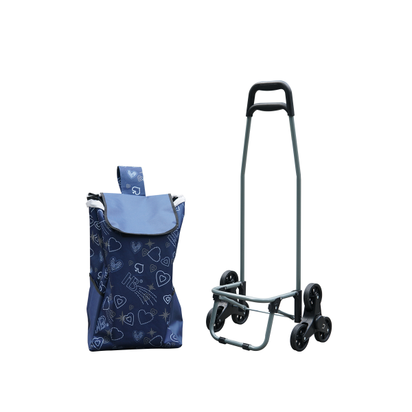 Xe kéo đi chợ leo cầu thang kèm túi tiện lơi FUJIHOME ST-30D6