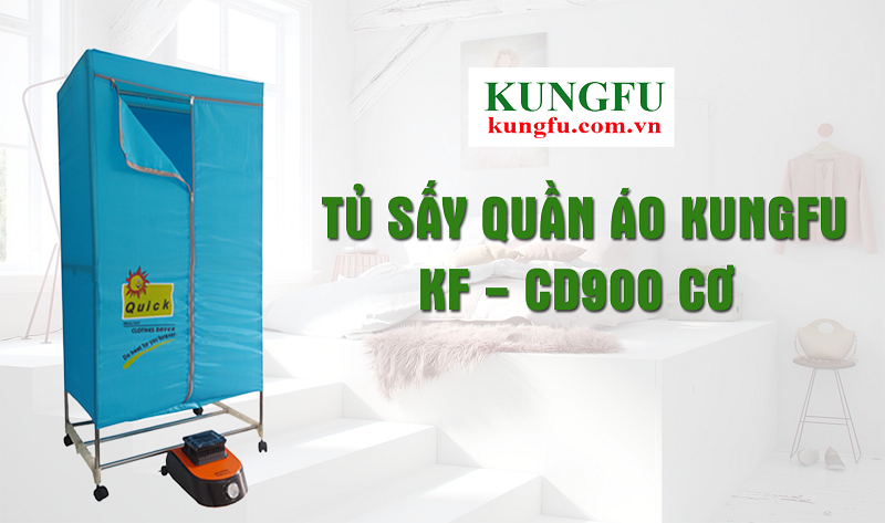 TỦ SẤY QUẦN ÁO KUNGFU KF-CD900 CƠ | Hàng chính hãng