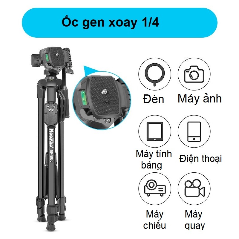 Chân Máy Ảnh & Điện Thoại Tripod NeePho NP-8830