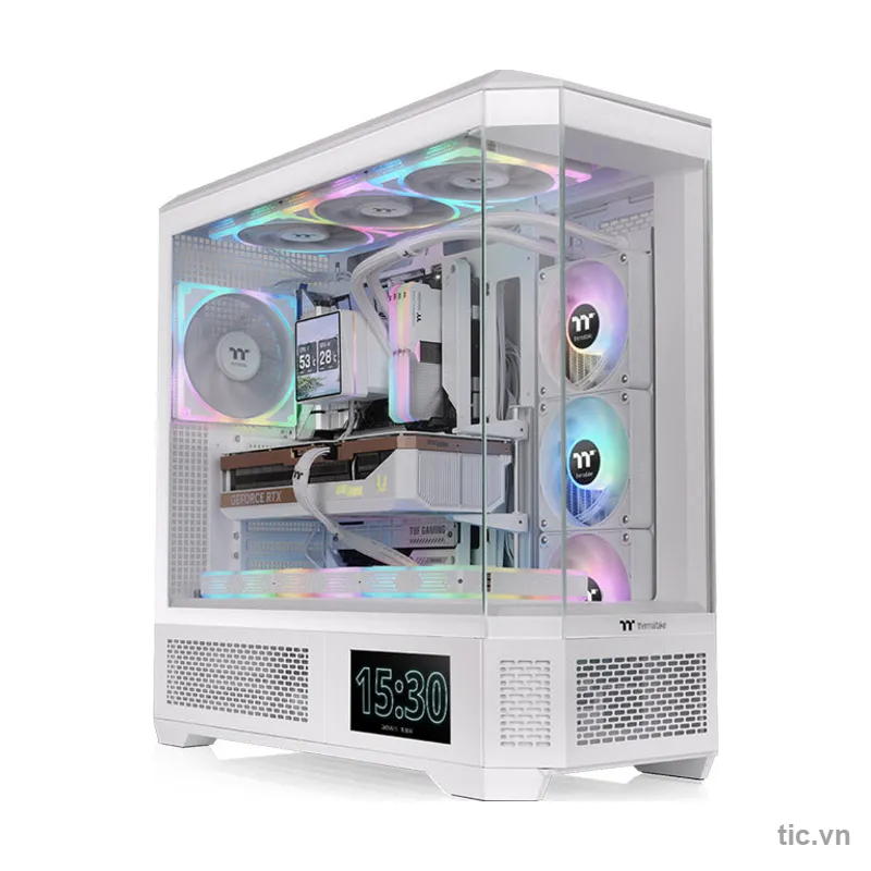 Vỏ case Thermaltake View 600 TG Snow Full Tower Trắng Chính Hãng
