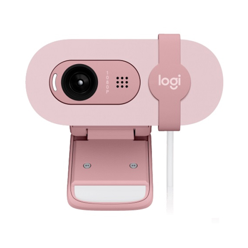 Webcam Logitech Brio 100 1080p full HD- Màu Hồng - 960-001624 | Hàng chính hãng