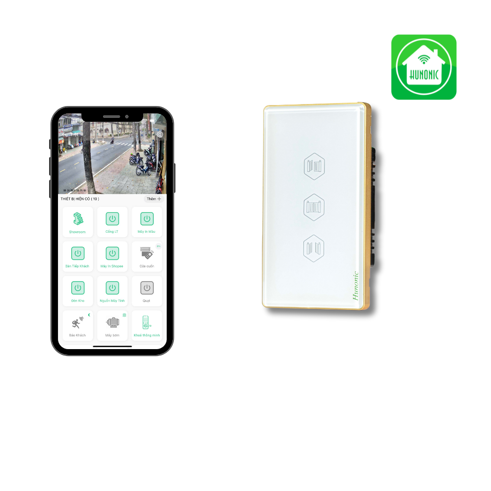 Công tắc cảm ứng cổng tự động WiFi Hunonic Gate