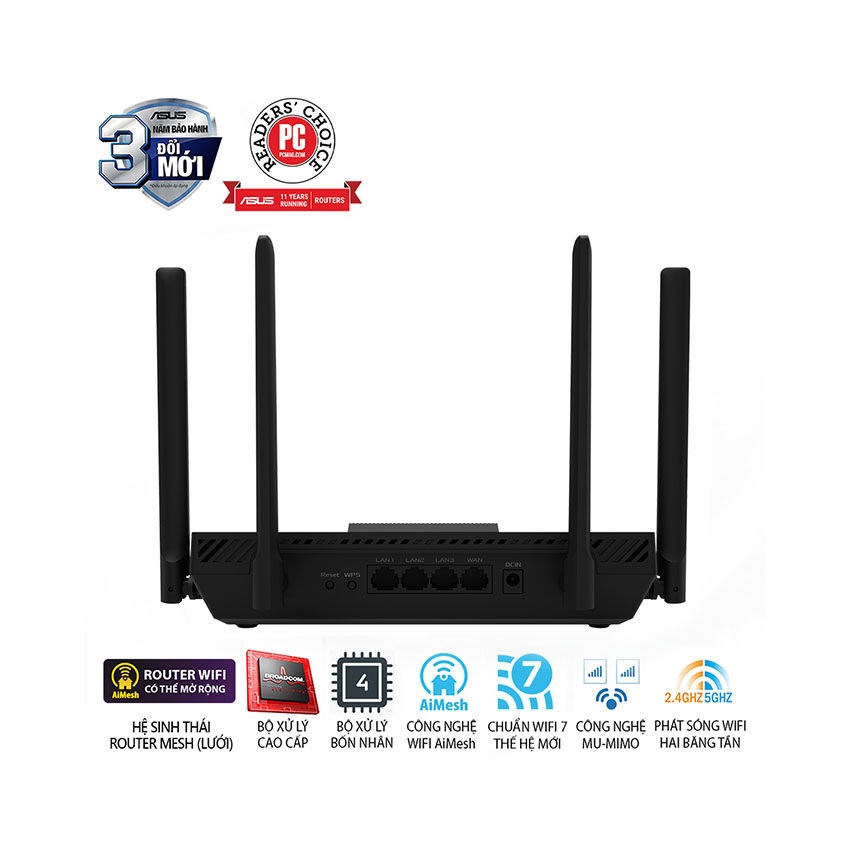 Router WiFi 7 ASUS RT-BE50