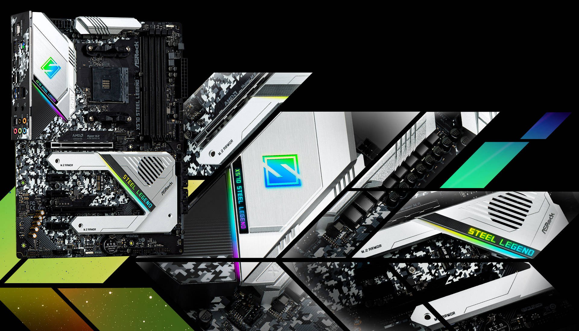 Mainboard AMD X570 Asrock Steel Legend với VGA onboard