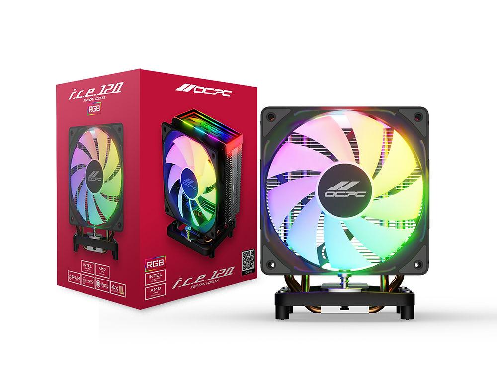 Tản nhiệt khí OCPC ICE-120XE BLACK RGB – OCCICE120XERBK