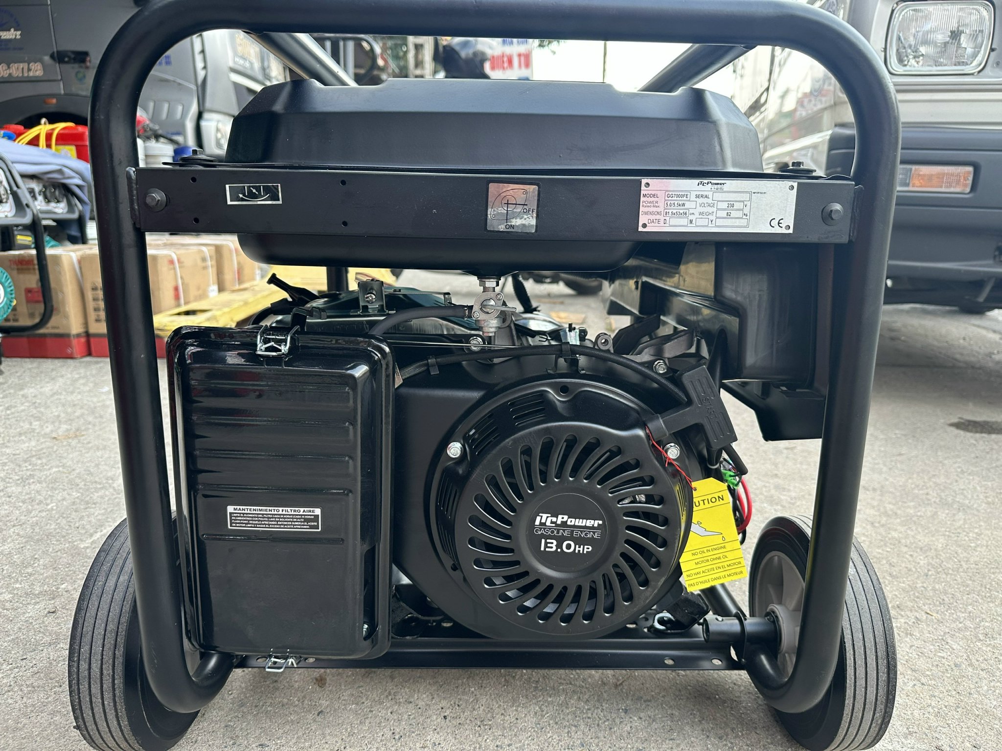 Máy Phát Điện 5KW ITC GG7000FE Chạy Xăng-Có Đề Nổ | Hàng chính hãng