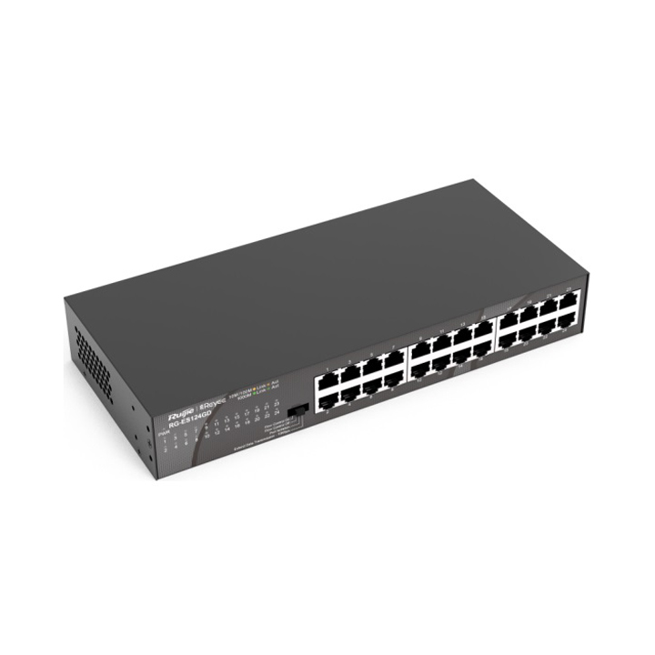 Switch RUIJIE RG-ES110D-P (PoE 8 cổng 10/100/1000BASE-T) | Hàng chính hãng