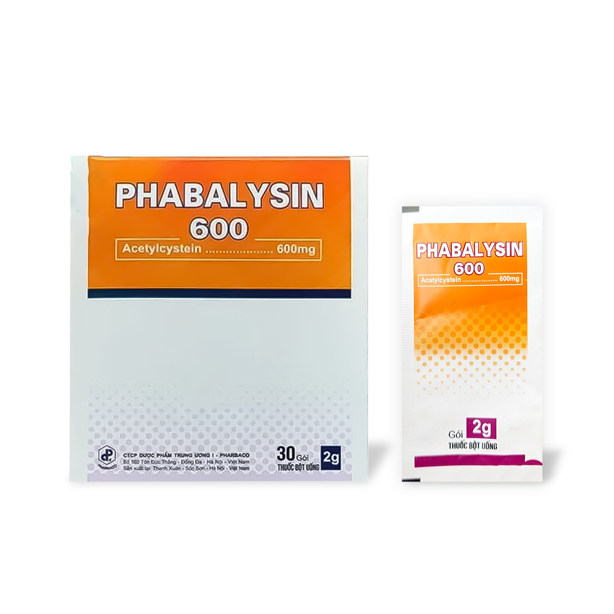 THUỐC BỘT UỐNG PHABALYSIN 600