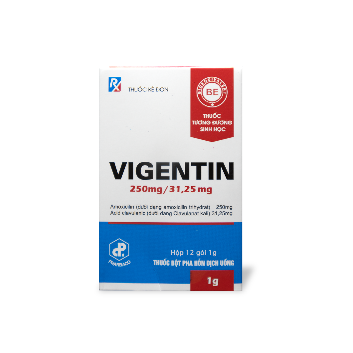 THUỐC BỘT PHA HỖN DỊCH UỐNG VIGENTIN 250mg/31,25mg