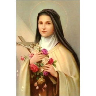 Tranh thêu chữ thập Đức Mẹ Maria LV3507, kích thước 43 x 59 cm