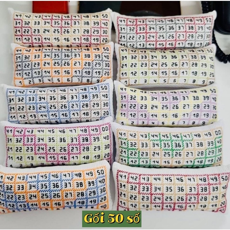 Gối ghim kim có số 100 số và 50 số