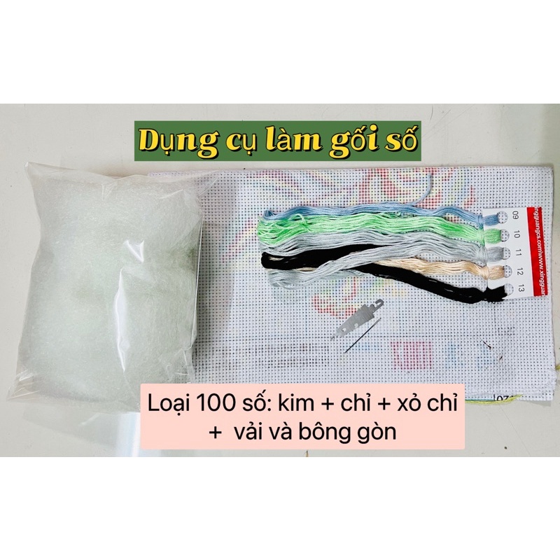 Gối ghim kim có số 100 số và 50 số