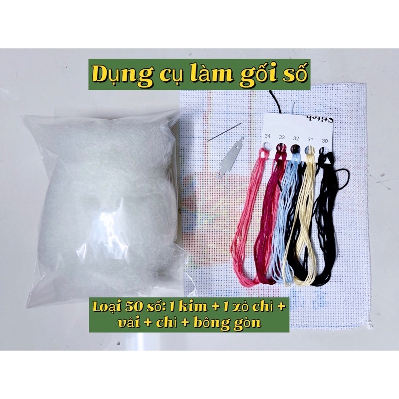 Gối ghim kim có số 100 số và 50 số