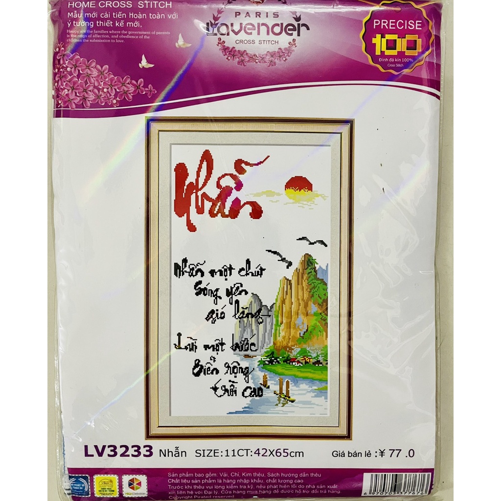 Kho sỉ_Tranh thêu chữ thập giá tốt 79k/ bức