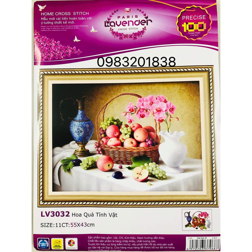 Kho sỉ_Tranh thêu chữ thập giá tốt 79k/ bức