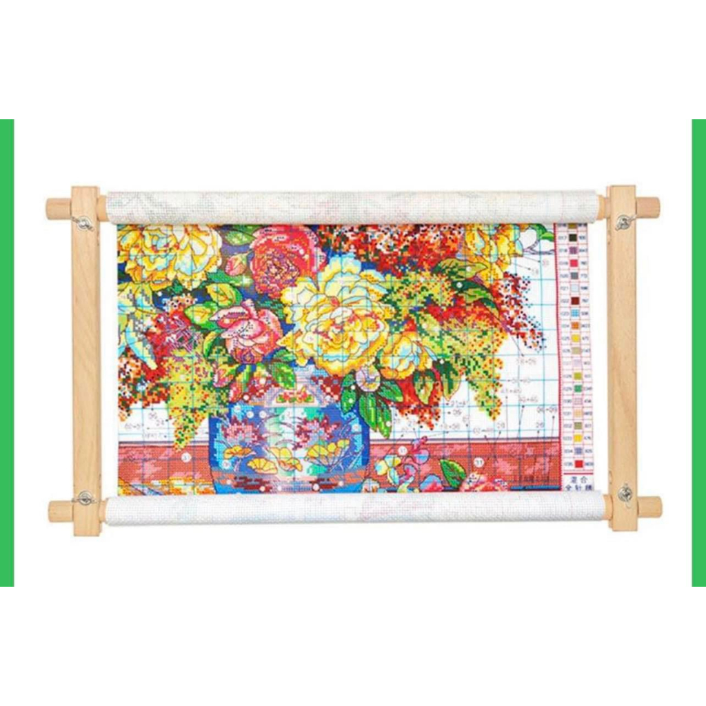 Khung gỗ thêu tranh chữ thập