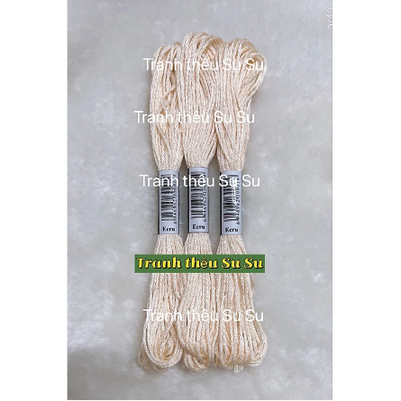 [HCM] 1 tép chỉ thêu cotton mã B5200, ECRU, BLANCE, mã chỉ từ 970 đến 996