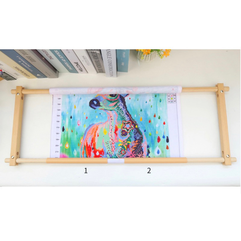 Khung gỗ thêu tranh chữ thập