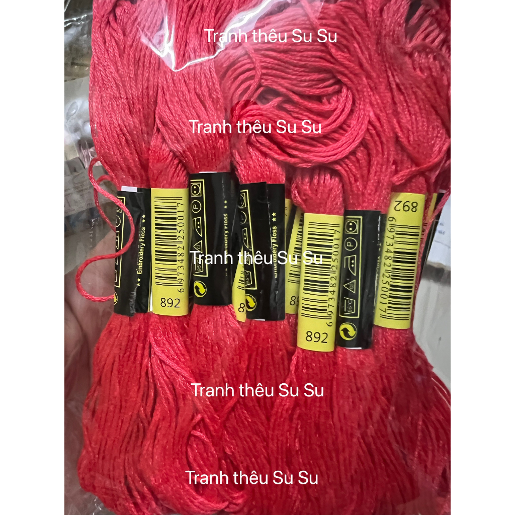 [HCM] 1 tép chỉ thêu cotton theo mã theo hệ DMC, mã từ 800 đến 899